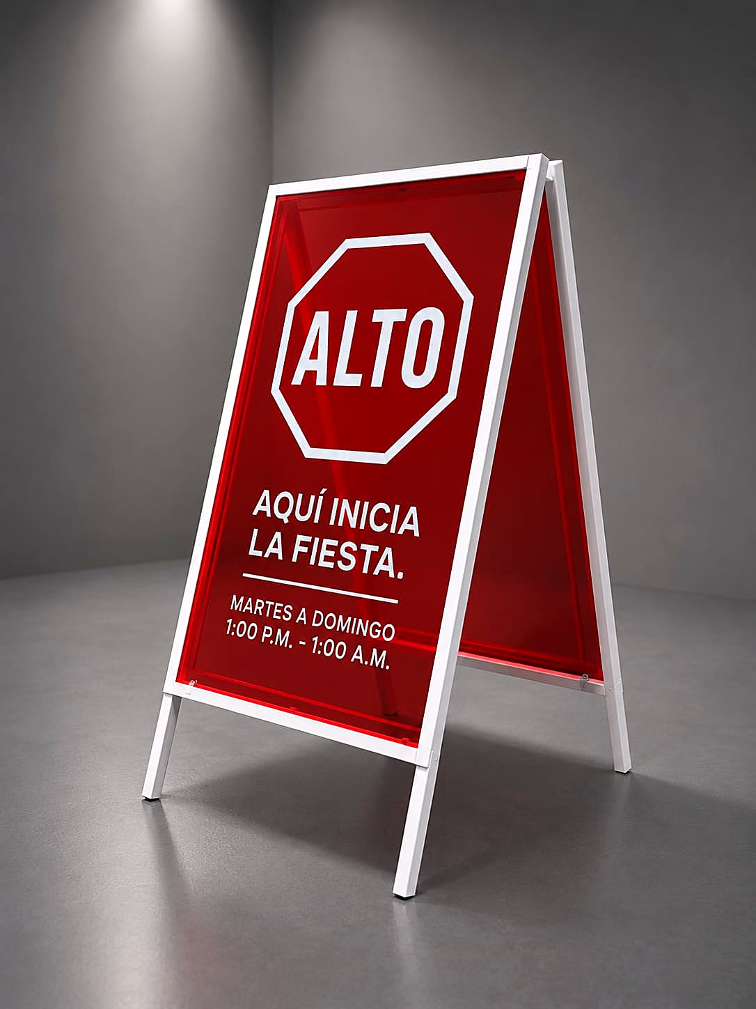 Base para rótulo de piso